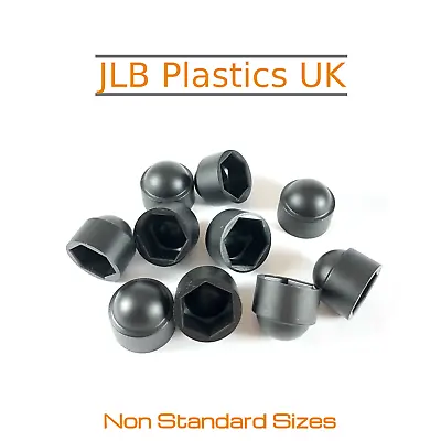 Non Standard Black Plastic Nut Protection Cap Covers 12mm 14mm 15mm 16mm Hex Nut • £2.49