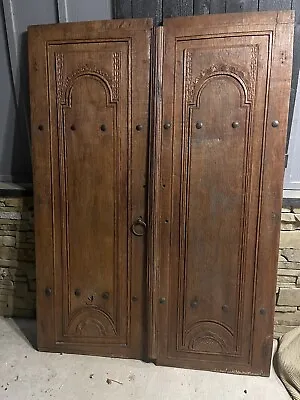 Teak Antique Indonesian Carved Wooden Doors • $1280