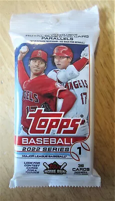 6x 2022 Topps Baseball MLB Series One Fat Pack 36 Cards -New Six Packs Cny • $35