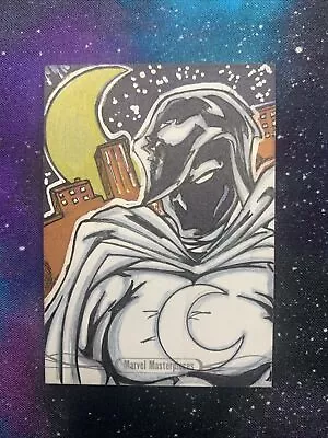 2014 Jusko Marvel Masterpieces Sketch Card  Moon Knight 1/1 • $250