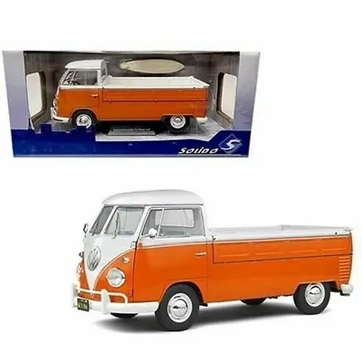 1950 VW T1 Pick-Up By Solido 1/18 Orange/White Factory Sealed #1806701. • $64.95