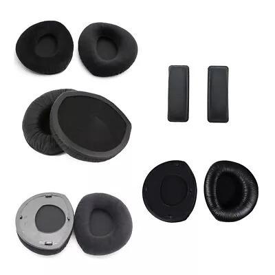 £8.10 • Buy Earpad/Headband Black Wrinkled/Velvet For Sennheiser HDR170 HDR180 Headphones