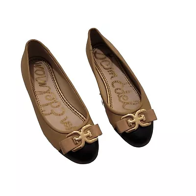 SAM EDELMAN MAGE Two-tone Leather Ballet Flats Size 3.5 • £60