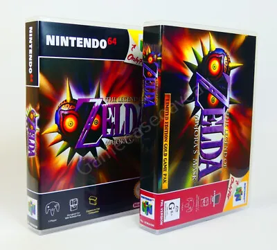 Storage CASE For Use With N64 Game - The Legend Of Zelda Majora's Mask • $14.95