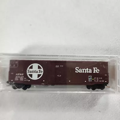 N Scale Micro-Trains ATSF 50' Double Side Doors Auto Box Car 9870 Santa Fe 55147 • $19.95