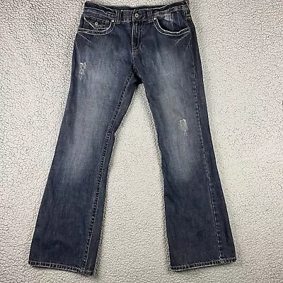 GUESS Rancho Bootcut Jeans Flap Pockets Denim Pants Men's 33x32 (34x33 Actual) • $37.88