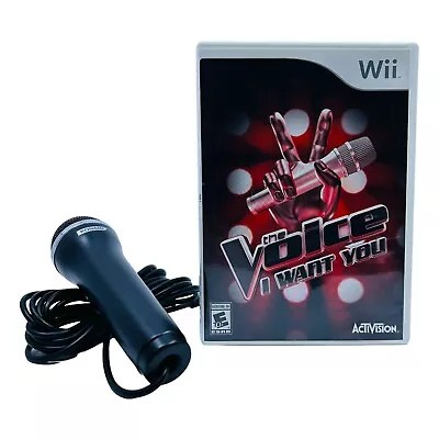The Voice: I Want You (Nintendo Wii) CIB Complete Tested Game W/ Microphone • $19.99