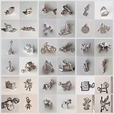 Sterling Silver Vintage Charms Traditional Animals Transport Baby Love 925 • £9.95