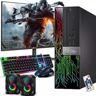 Dell SFF RGB Desktop I7 Gaming PC GTX NVIDIA 32GB Ram 1TB SSD 2TB HDD New 24 In • $429.99