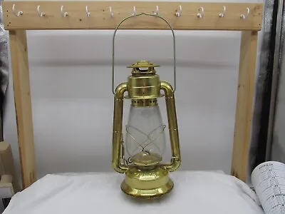 Vintage 12  Tall Dietz No 20 Junior Oil Kerosene Brass Gold Metal Lantern • $75