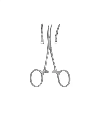 Halstead Mosquito Hemostatic Forceps Curved Serrated Jaws 5.0  Premium  • $21.95