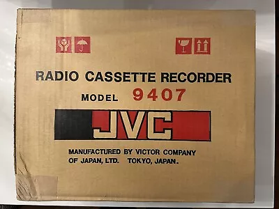 VINTAGE JVC Model 9407 Radio Cassette Recorder SEALED!!! *NEW OLD STOCK*RARE!!! • $300