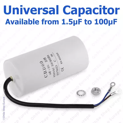 Capacitor CBB60 Start Run Motor Generator Compressor Pump Air-Conditioning • £7.50