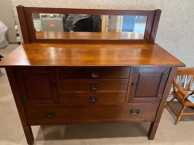 Antique Original Stickley Sideboard W/mirror Quaint Furniture Original Finish • $3699