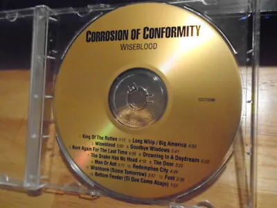 RARE PROMO Corrosion Of Conformity DEMO CD Wiseblood Metal DOWN Vista Chino 1996 • $24.99