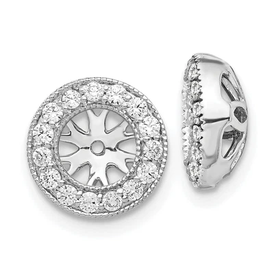 $410.99 • Buy 10k White Gold Diamond Earring Jackets
