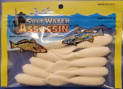 Bass Assassin Saltwater Assassin Salt Grub Stinger Tail ~ 10ct ~ FREE Shipping • $7.79