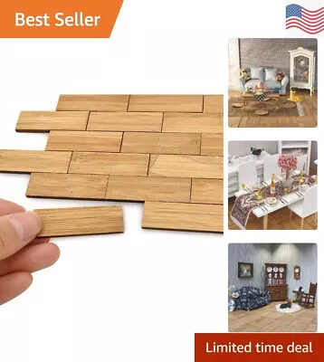 Authentic Dollhouse Flooring - Realistic Bamboo Floor Boards - 1:12 Scale • $17.99