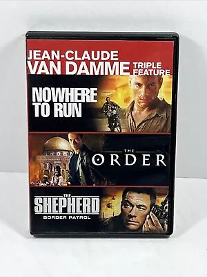 Jean-Claude Van Damme Triple Feature Nowhere To Run The Order The Shepherd DVD • $9.99