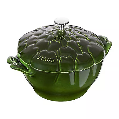 Staub Cast Iron 3-qt Artichoke Cocotte - Basil • $229.95