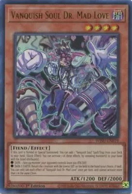 Yugioh! LP Vanquish Soul Dr. Mad Love - WISU-EN019 - Ultra Rare - 1st Edition Li • $5.84