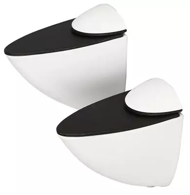 Bathroom Rest White Glass Shelving Bracket Holder Pack Of 2 Shelving • £5.99