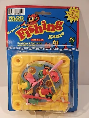 Vintage 1979 Magnetic Fishing Game By Hilco Mini Game Never Used Yellow Fish • $40