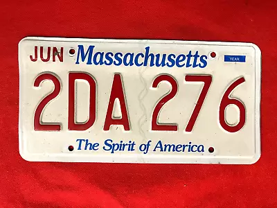 Massachusetts License Plate 2DA 276 .... Expired / Crafts / Collect / Specialty • $6.95