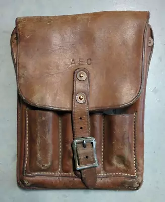 Vintage HH Heiser Denver Colorado Leather Tool / Sketchbook Pouch Electrician • $45