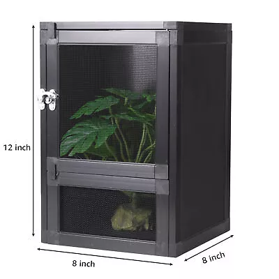 $29.99 • Buy Reptile Cage Mini Air Cage Small Habitat Perfect For Frogs, Lizards, Chameleons