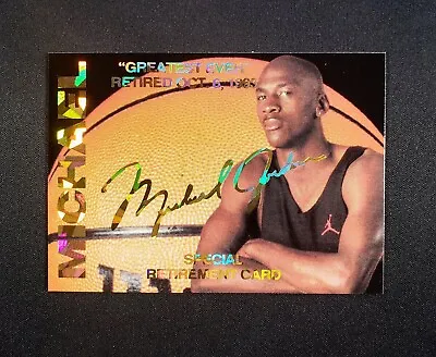 1993-94 Sports Stars USA Basketball Special Retirement #23 MICHAEL JORDAN Card • $5.99