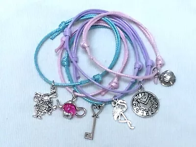 £2.68 • Buy 6 Alice In Wonderland Friendship Bracelets Party Bag Filler Hen Party Favours
