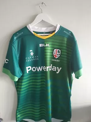  Blk London Irish Rugby Union Shirt 21/22 Jersey Extra Large Excellent  • £22.99