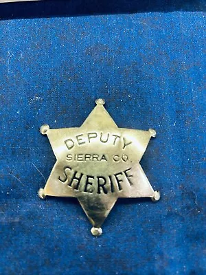 Rare/Vintage 6 Pointed Star Sierra Co Badge HM-Ed Jones And Co. Oakland Cal • $299