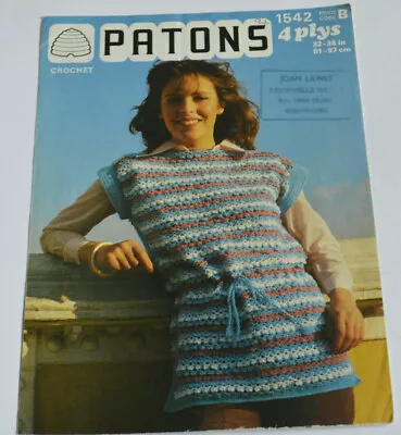 Knitting Pattern Slip Over Jumper Sleeveless Tabard • £1.50