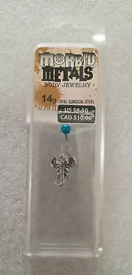 Morbid Metals 14 Gauge Surgical Steel Curved Belly Button Ring-Elephant  • $5.49