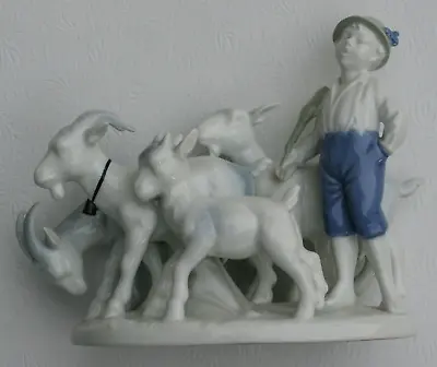 Vintage Gerold Porzellan Bavaria  Goat Herder  #4901 Figurine - West Germany • $25