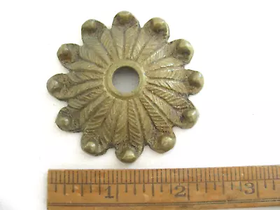 Vintage Brass Hanging Light Ceiling Canopy Ornate 2-1/4  Dia. With 3/8  Hole • $15.97