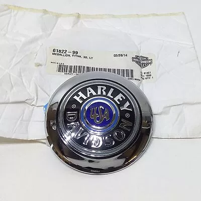 NOS Genuine Harley Left Tank Emblem Badge 61822-99 • $136.57