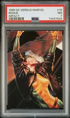 $20 • Buy 1995 DC Vs Marvel Impact Limited Edition Insert Embossed Rogue No. 16 /18 PSA 7