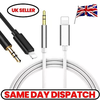 3.5mm Jack AUX Adapter Cable Cord To Car Audio For IPhone 7 8 X XS 11 12 13 PRO • £3.99