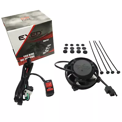 Universal Enduro Cooling Fan Kit With Switch And Box EXED Radiator Fan • $84.50