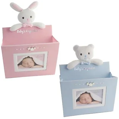 Wall Photo Frame With Pouch By Juliana -  Baby's Keepsakes  - Choose Colour • £6.29