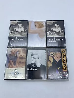 6 Madonna Cassette Tape Tapes Lot Vintage Original Pop MTV • $19.99