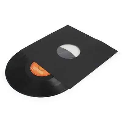 10 Black Polylined Antistatic Paper Inner Sleeves For Lp's 12  Vinyl Records • $16.50
