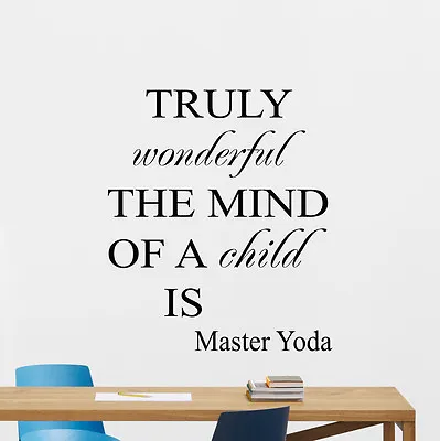 Star Wars Wall Decal Jedi Yoda Quote Vinyl Sticker Movie Art Poster Decor 145crt • $29.97