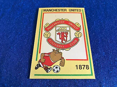 Panini Football 85 Manchester United Badge Sticker Pro Recovered Number 151 • £6