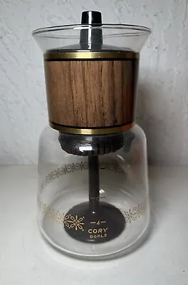 Vintage CORY DGPL5 Glass Percolator Stove Top Coffee Pot 4-8 Cup • $40