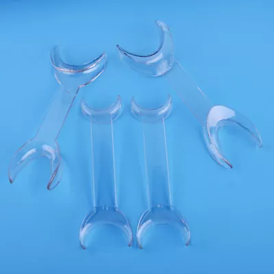 4pcs Clear Double T-Shape Large And Small Size Cheek Mouth Lip Retractor Opener • £7.13