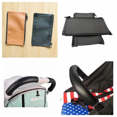 £6.45 • Buy 2Pcs Pu Leather Stroller Armrest Handle Covers Fit For Bugaboo Bee Accessories